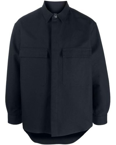 Giorgio Armani シャツジャケット - ブルー