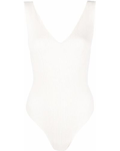 Twin Set V-neck Knit Body - White