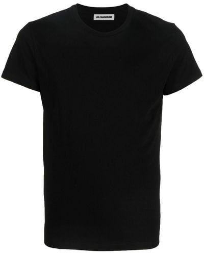 Jil Sander Klassisches T-Shirt - Schwarz