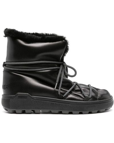 Bogner Fire + Ice Chamonix Leather Ankle Boots - Black