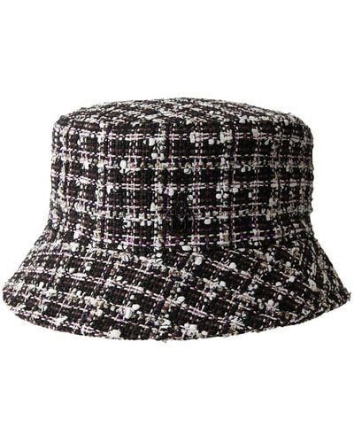 Maison Michel Axel Tweed Bucket Hat - Zwart