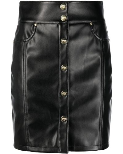 Chiara Ferragni Faux-leather Mini Skirt - Black