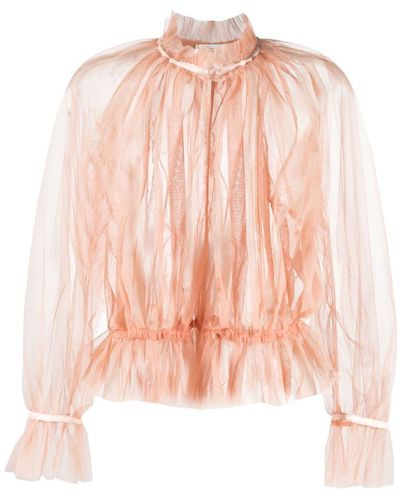 Forte Forte Organza Layered Blouse - Pink