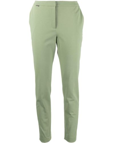Le Tricot Perugia Low-rise Tapered Pants - Green