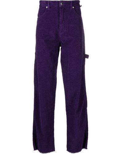 DARKPARK Corduroy Straight-leg Cargo Pants - Purple