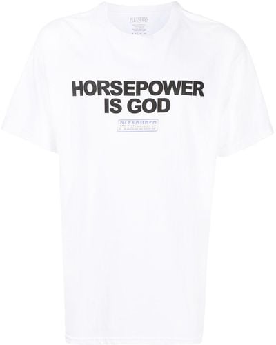Pleasures Horsepower Graphic-print T-shirt - White