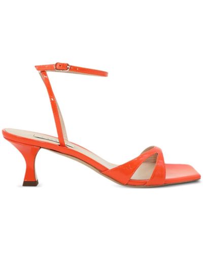 Casadei Geraldine Patent-leather Sandals - Red