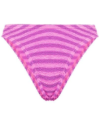 Bondeye Christy Striped Bikini Bottom - Pink