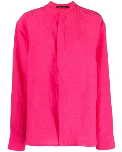 Sofie D'Hoore Long-sleeve Linen/flax Shirt - Pink