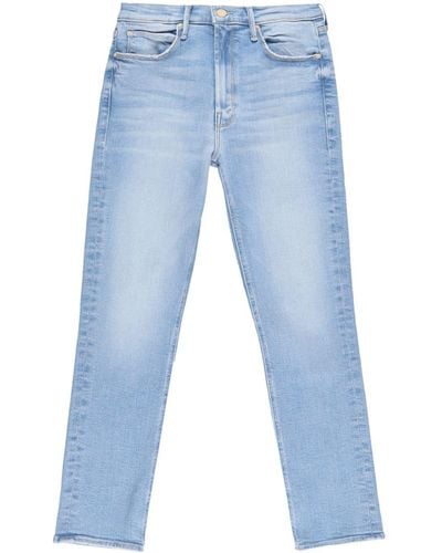 Mother Dazzler Mid-rise Slim-fit Jeans - Blue
