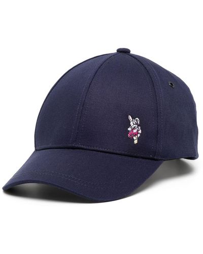 PS by Paul Smith Rabbit-embroidered Baseball Cap - Blue
