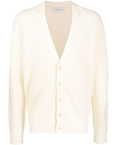 Lemaire Button-down Knit Cardigan - Natural