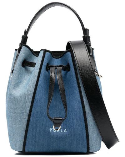 Furla Tonal-design Bucket Bag - Blue
