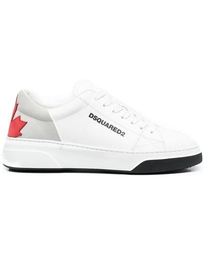 DSquared² Sneakers Basse Con Applicazioni - Bianco