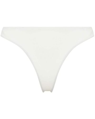 Gcds Bragas de bikini Couture de talle alto - Blanco