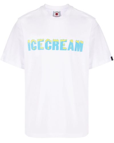 ICECREAM Drippy Logo-print T-shirt - White