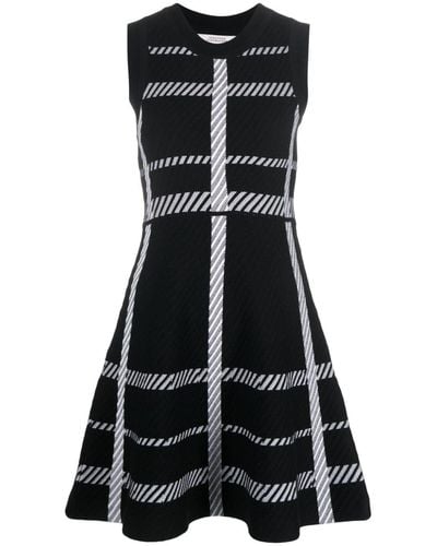 Dorothee Schumacher Check-pattern Sleeveless Dress - Black