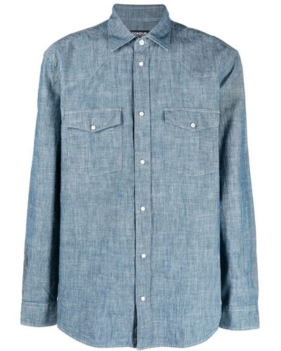 Dondup Button-down Overhemd - Blauw