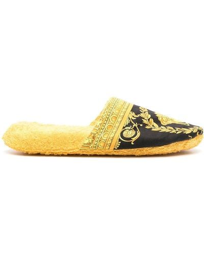 Versace I Love Baroque Slippers - Yellow