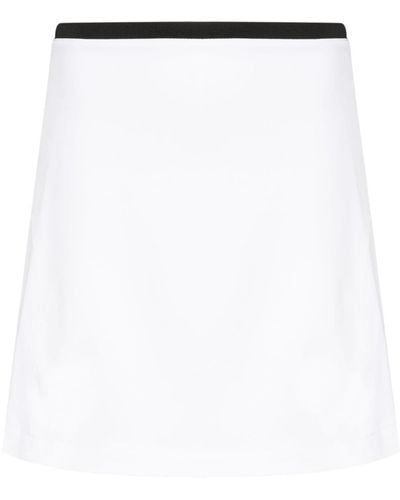 J.Lindeberg Minifalda Temba con logo estampado - Blanco