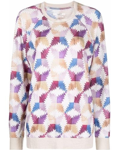 Isabel Marant Sweatshirt mit abstraktem Print - Mehrfarbig