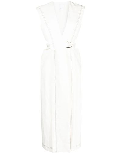 Acler Shefford Cut-out Midi Dress - White