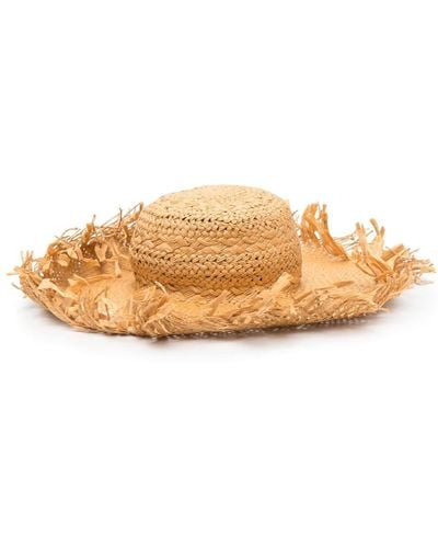 Marni Woven Raffia Sun Hat - Natural