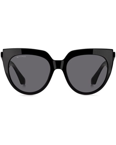 Etro Tailoring Cat-eye Sunglasses - Black
