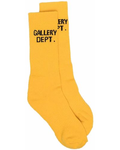 GALLERY DEPT. Intarsia-knit Ankle Socks - Yellow