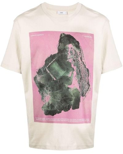 Closed Graphic-print Organic Cotton T-shirt - Pink