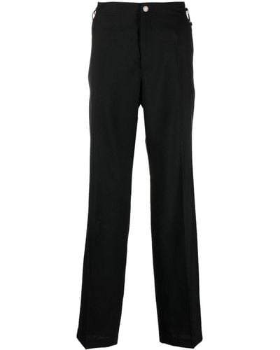 Versace Geplooide Pantalon - Zwart