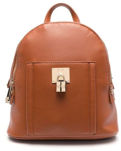 V73 Titania Padlock-detail Backpack - Brown