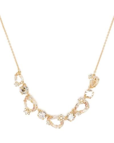 Marchesa Crystal-embellished Necklace - Natural