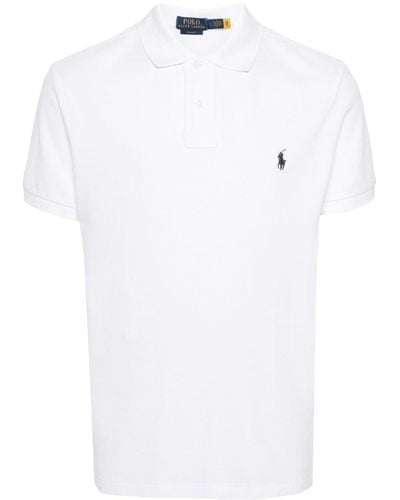 Ralph Lauren Slim-Fit Poloshirt aus Piqué - Weiß