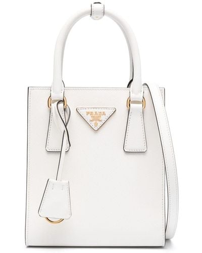 Prada Handtasche aus Saffiano-Leder - Weiß