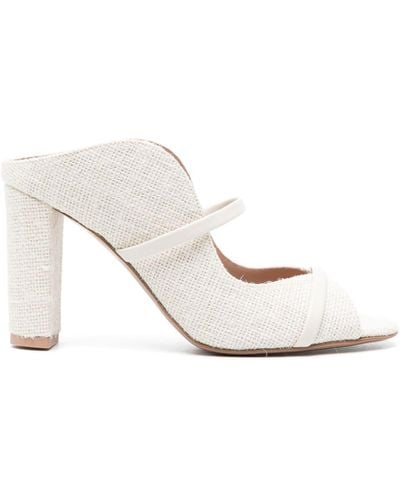 Malone Souliers Norah 85mm Jute Sandals - White