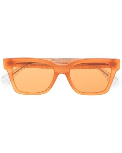 A_COLD_WALL* Sonnenbrille mit eckigem Gestell - Orange