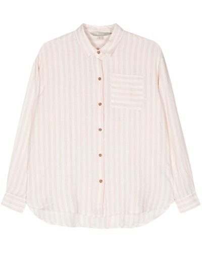 Barbour Annie Striped Linen Shirt - Natural