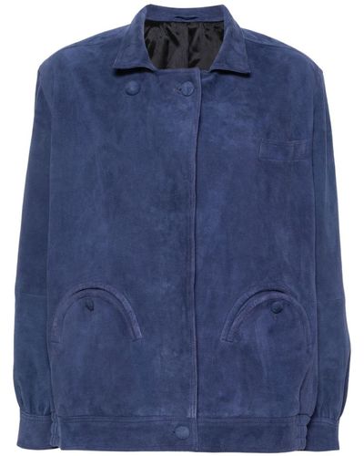 Blazé Milano Cleo Bomber Jacket - Blue