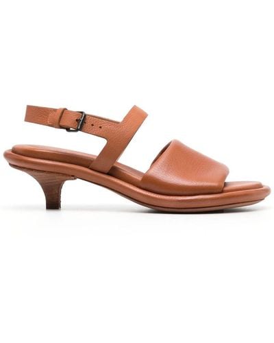 Marsèll Round-toe Leather Sandals - Brown