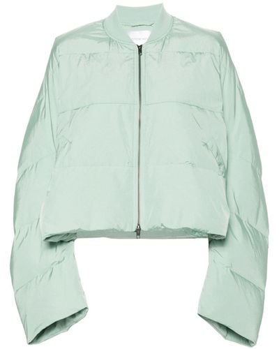 Christian Wijnants Jumoke Quilted Cropped Jacket - Green