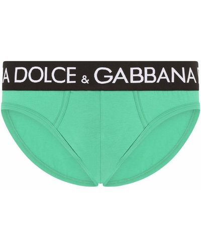 Dolce & Gabbana ロゴウエスト ブリーフ - グリーン