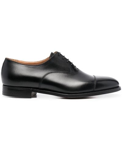 Crockett & Jones Leather Oxford Shoes - Black