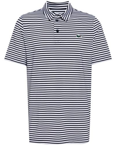 Lacoste Striped Polo Shirt - Blue