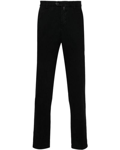 Kiton Pantalones chinos de talle medio - Negro