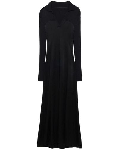 Jonathan Simkhai Jonny Spread-collar Gown - Black