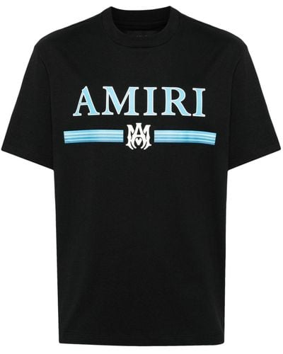 Amiri Katoenen T-shirt Met Logoprint - Zwart