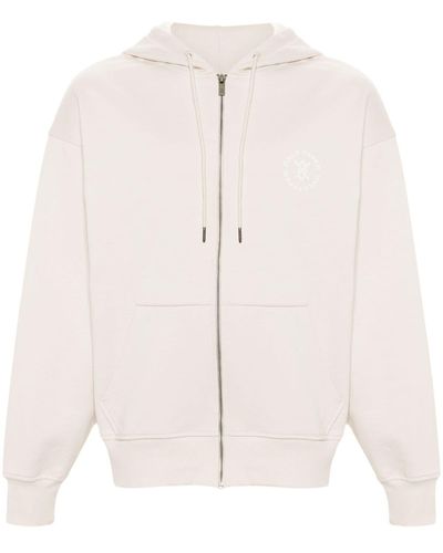 Daily Paper Circle Cotton Zip-up Hoodie - Pink