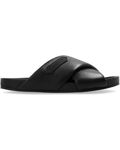 Lanvin Tinkle Leather Sandals - Black