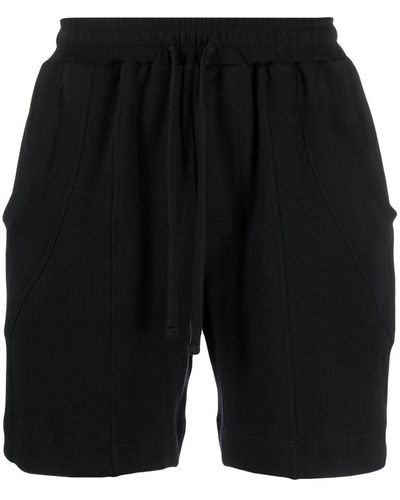 Styland X Notrainproof Drawstring Organic Cotton Shorts - Black